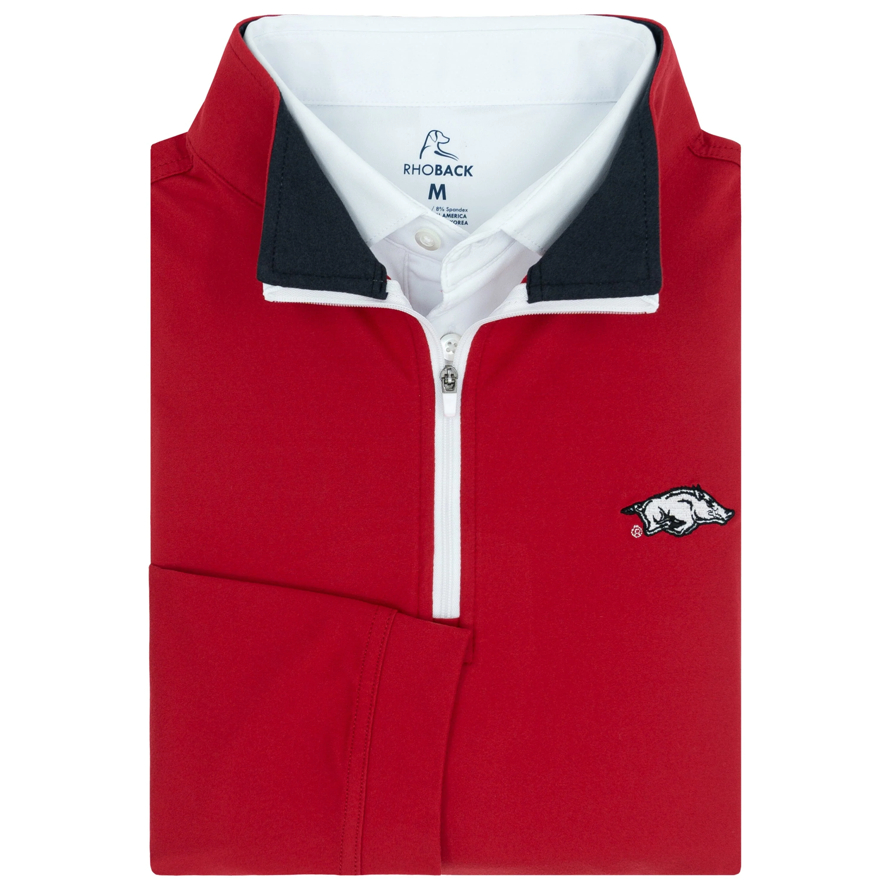 Solid Collegiate Q-Zip - Arkansas