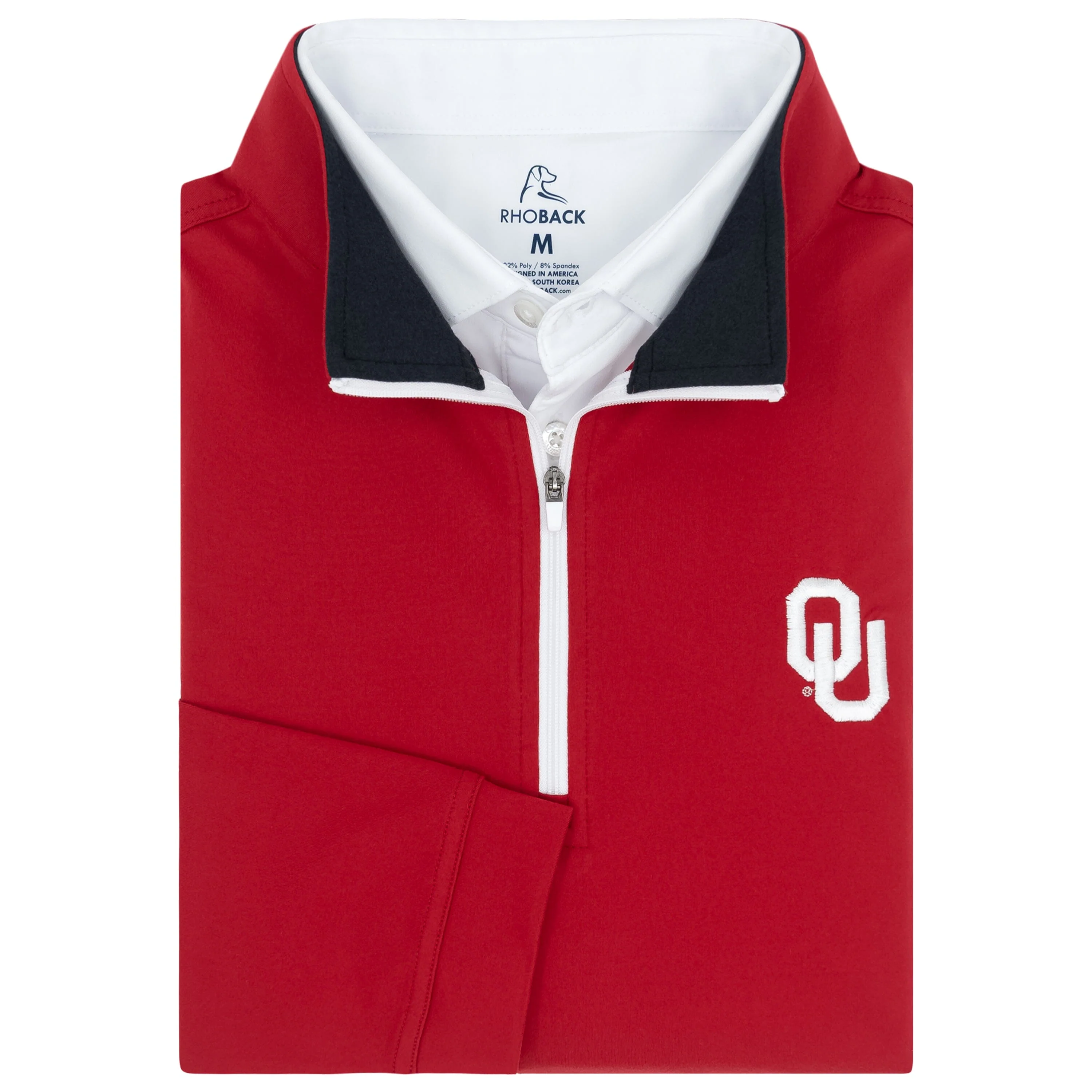 Solid Collegiate Q-Zip - Oklahoma