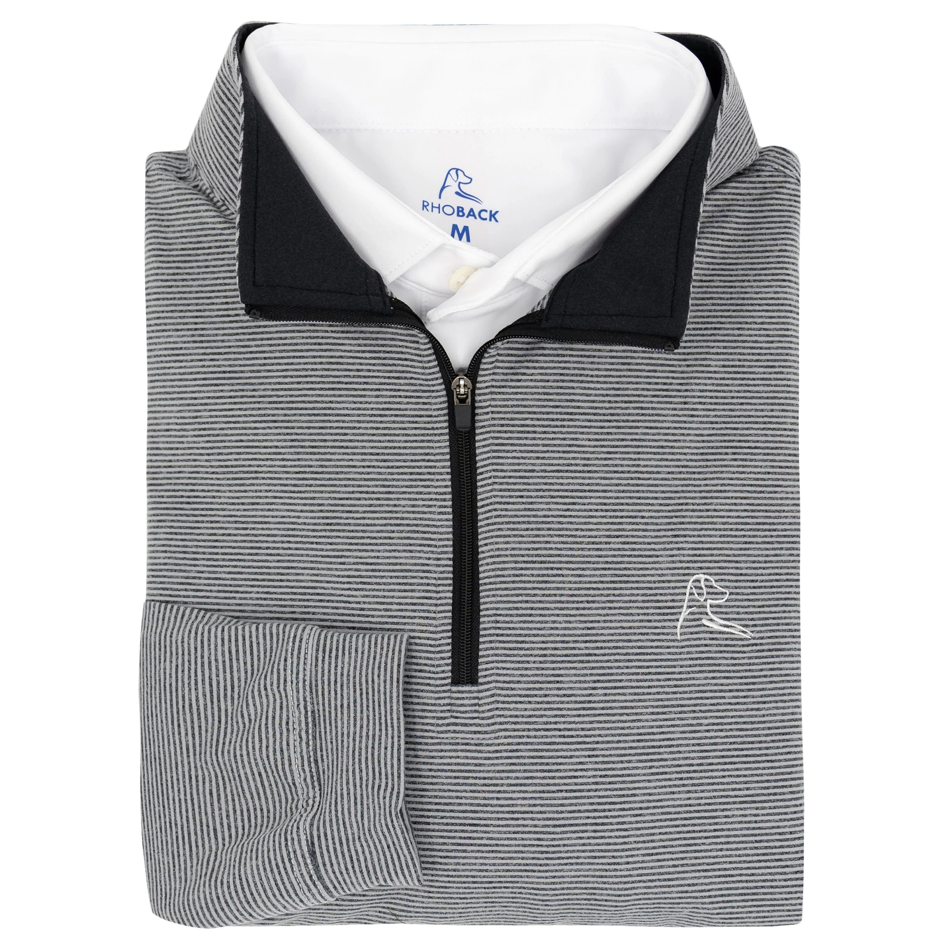 Riva Heather Stripe Performance Q-Zip