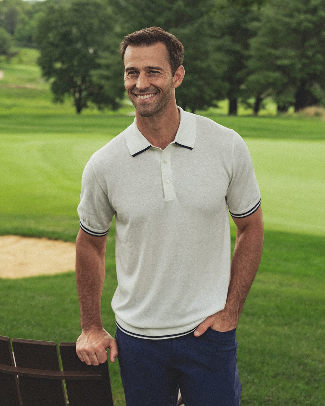 Harbor Stretch Sweater Polo