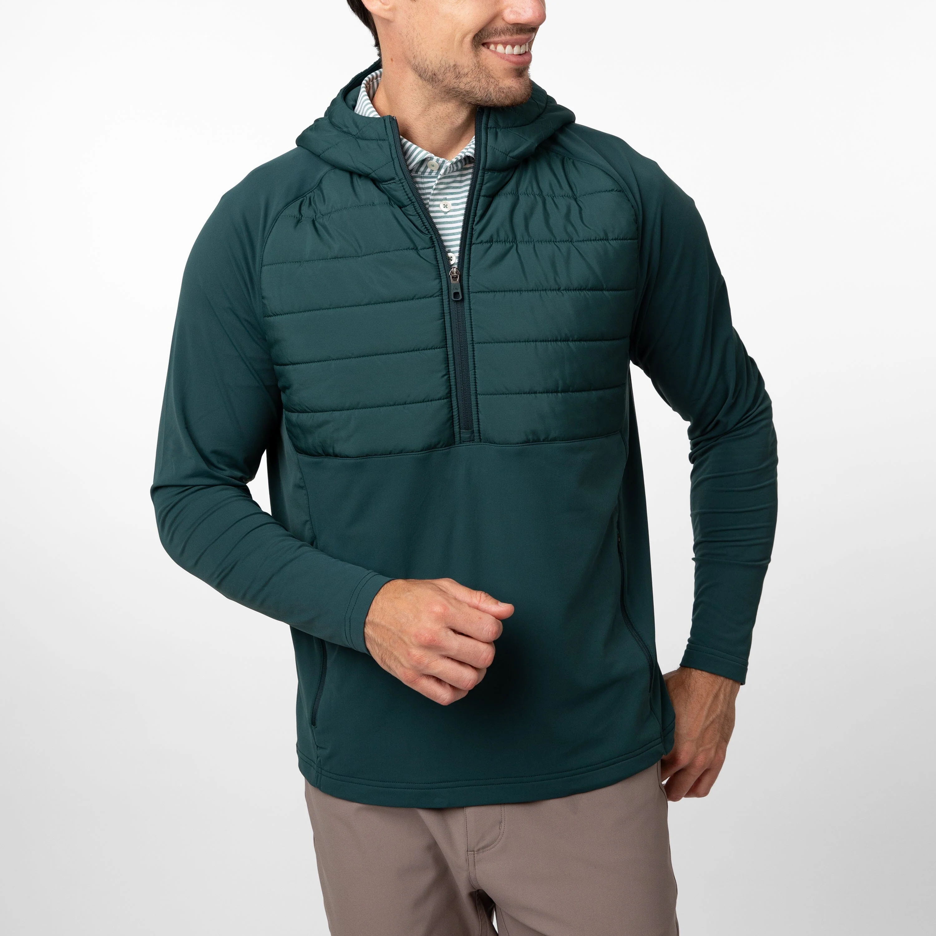 Fulton Hybrid Half-Zip Hoodie