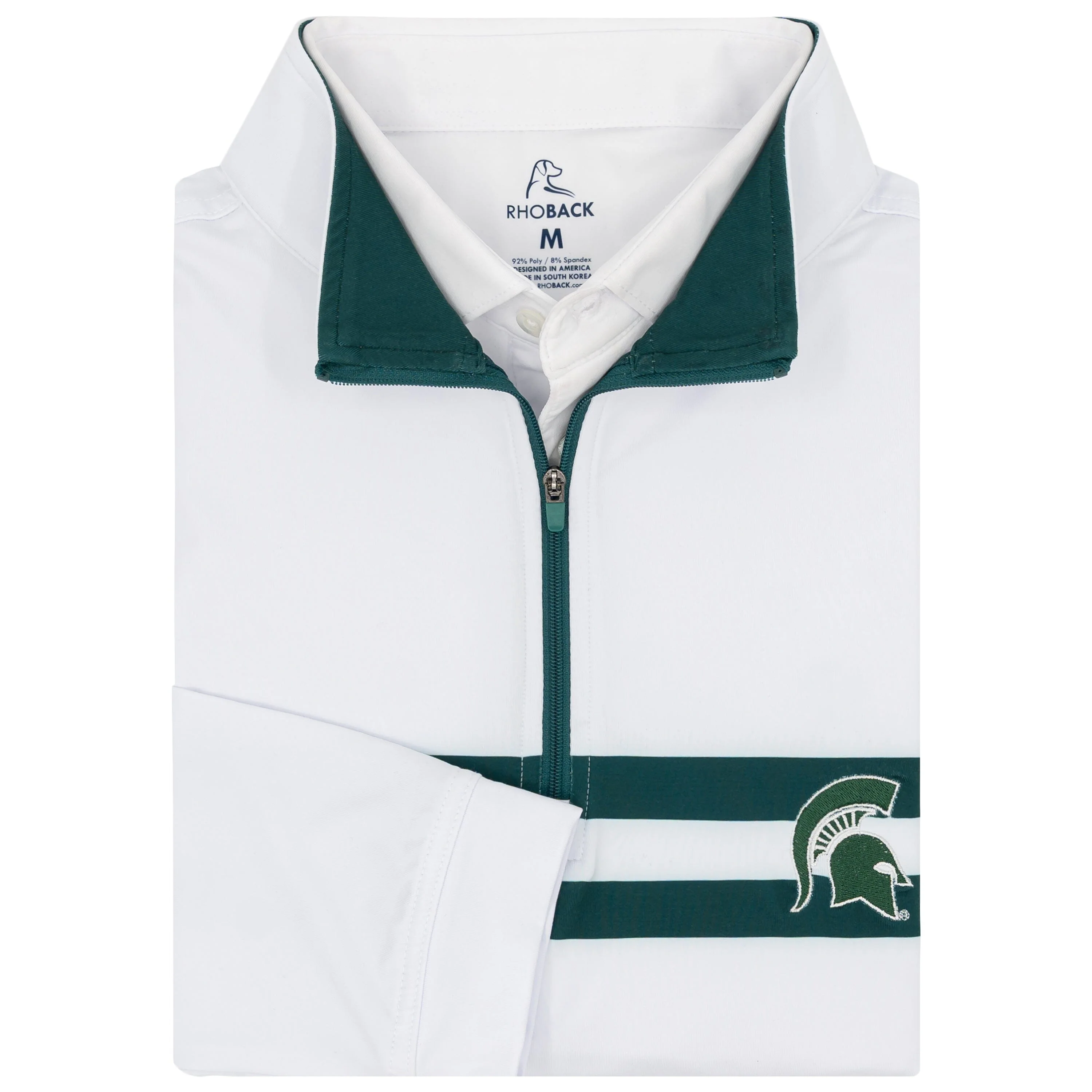 Michigan State Jersey Stripe Collegiate Q-Zip