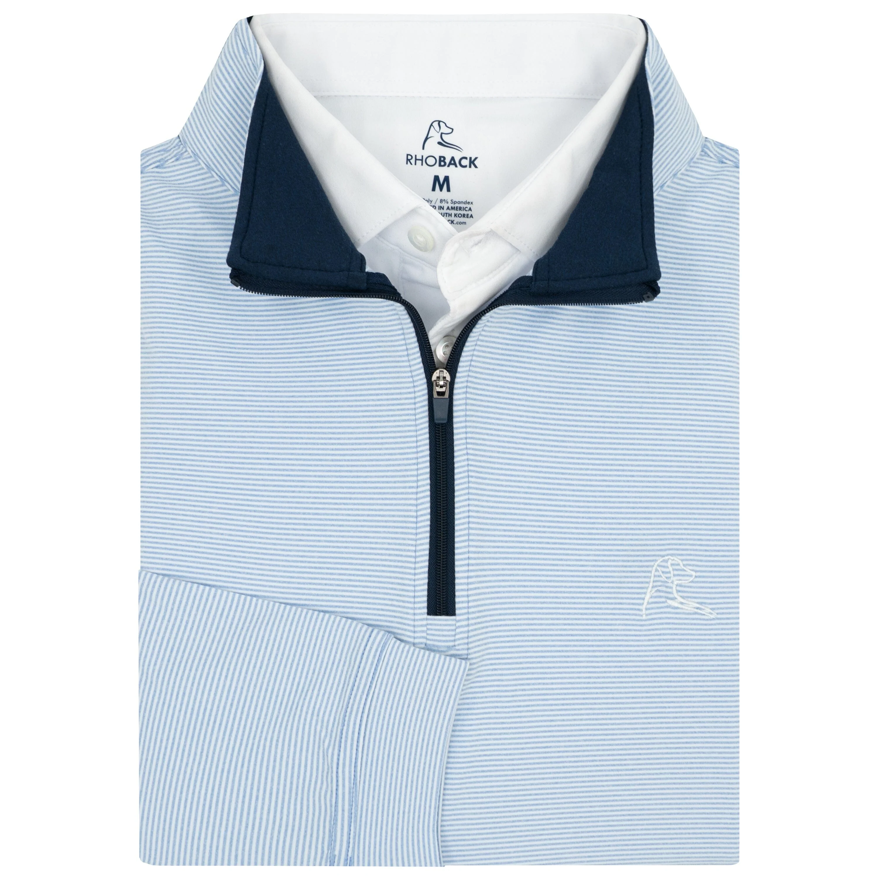 Riva Heather Stripe Performance Q-Zip