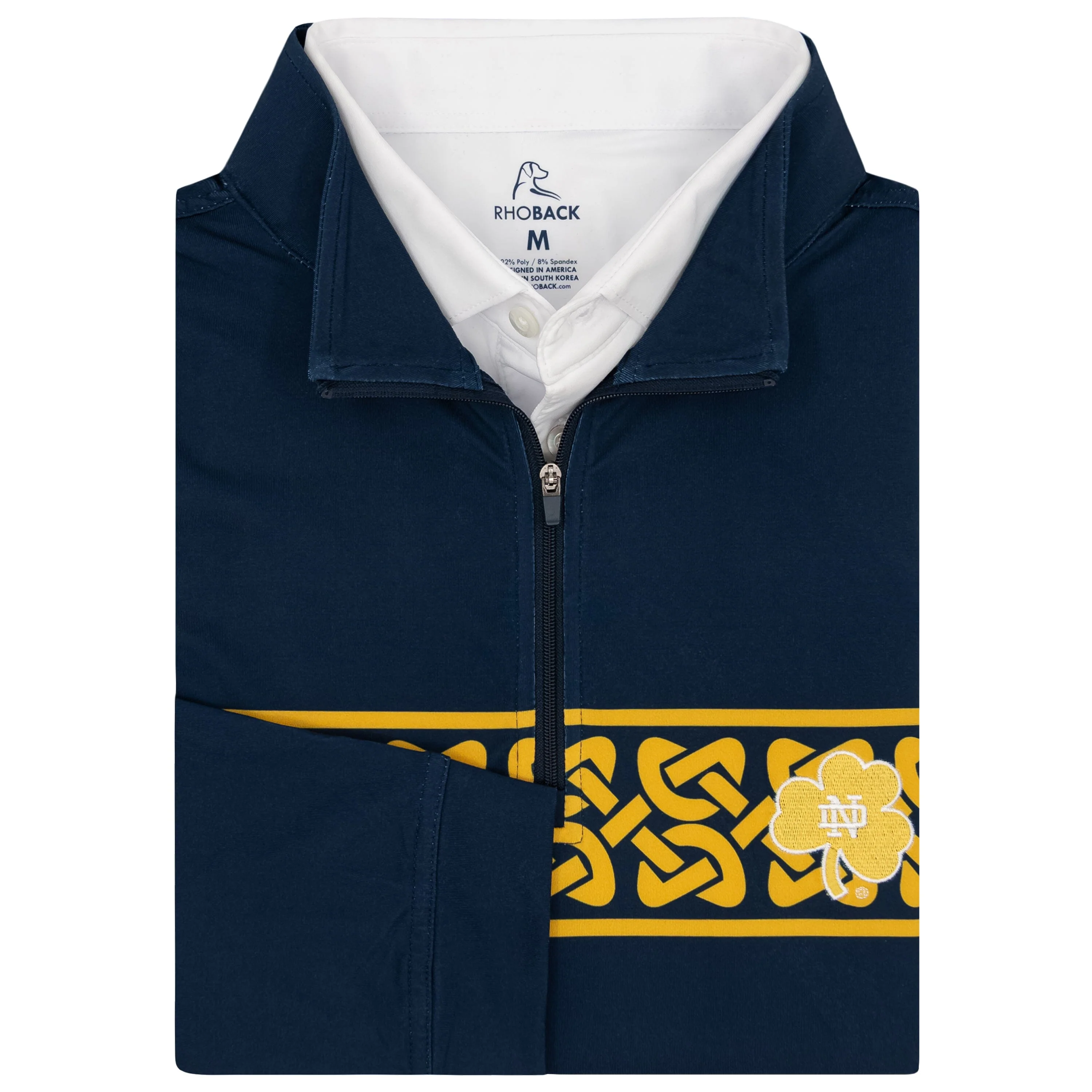 Notre Dame Celtic Stripe Collegiate Q-Zip