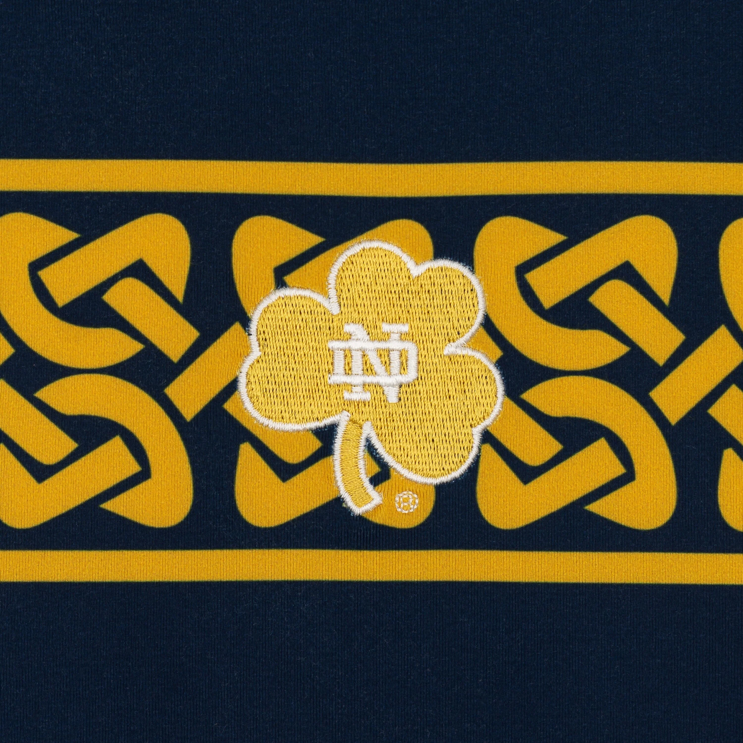 Notre Dame Celtic Stripe Collegiate Q-Zip - Image 3
