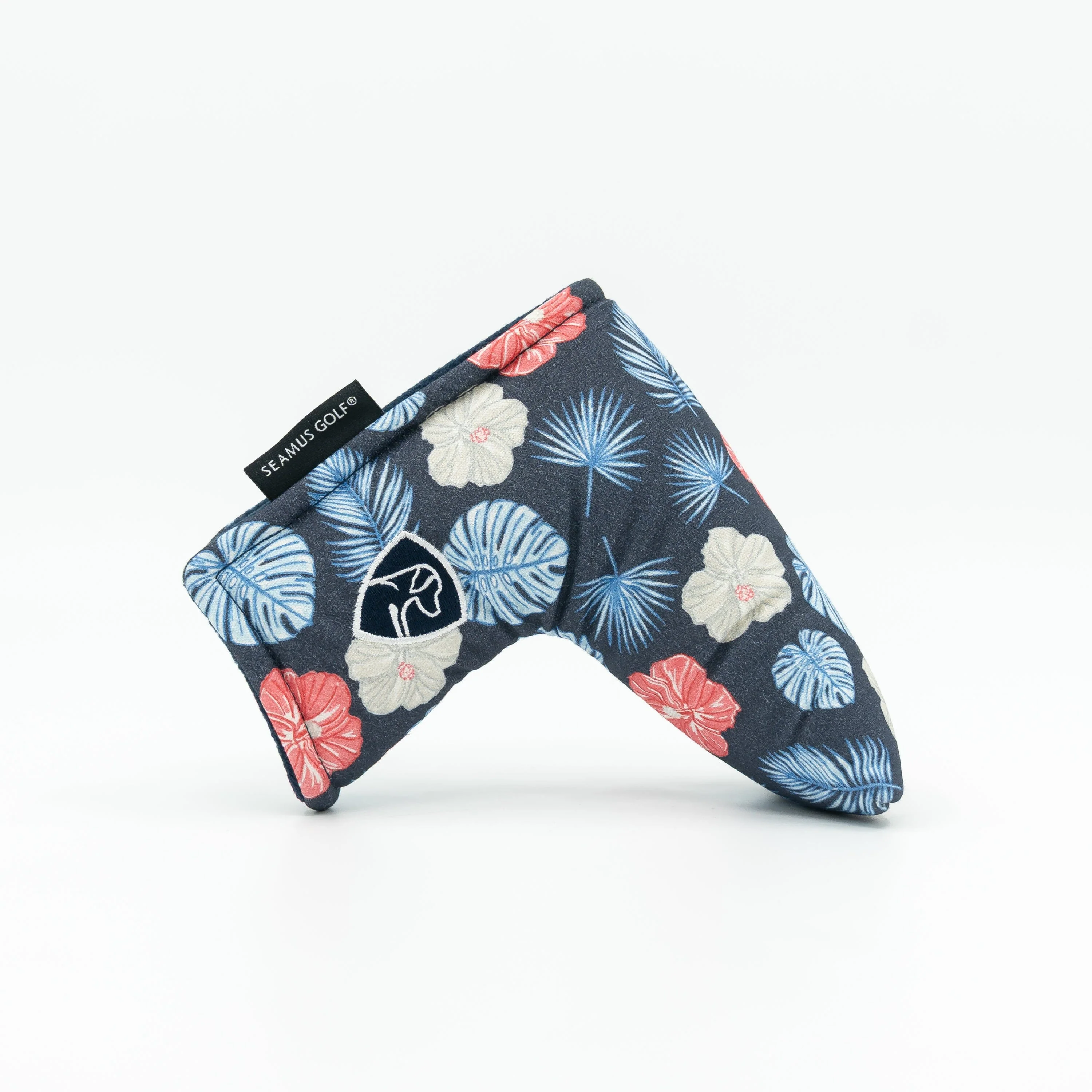 The Red, White & Hibiscus Blade Putter Cover