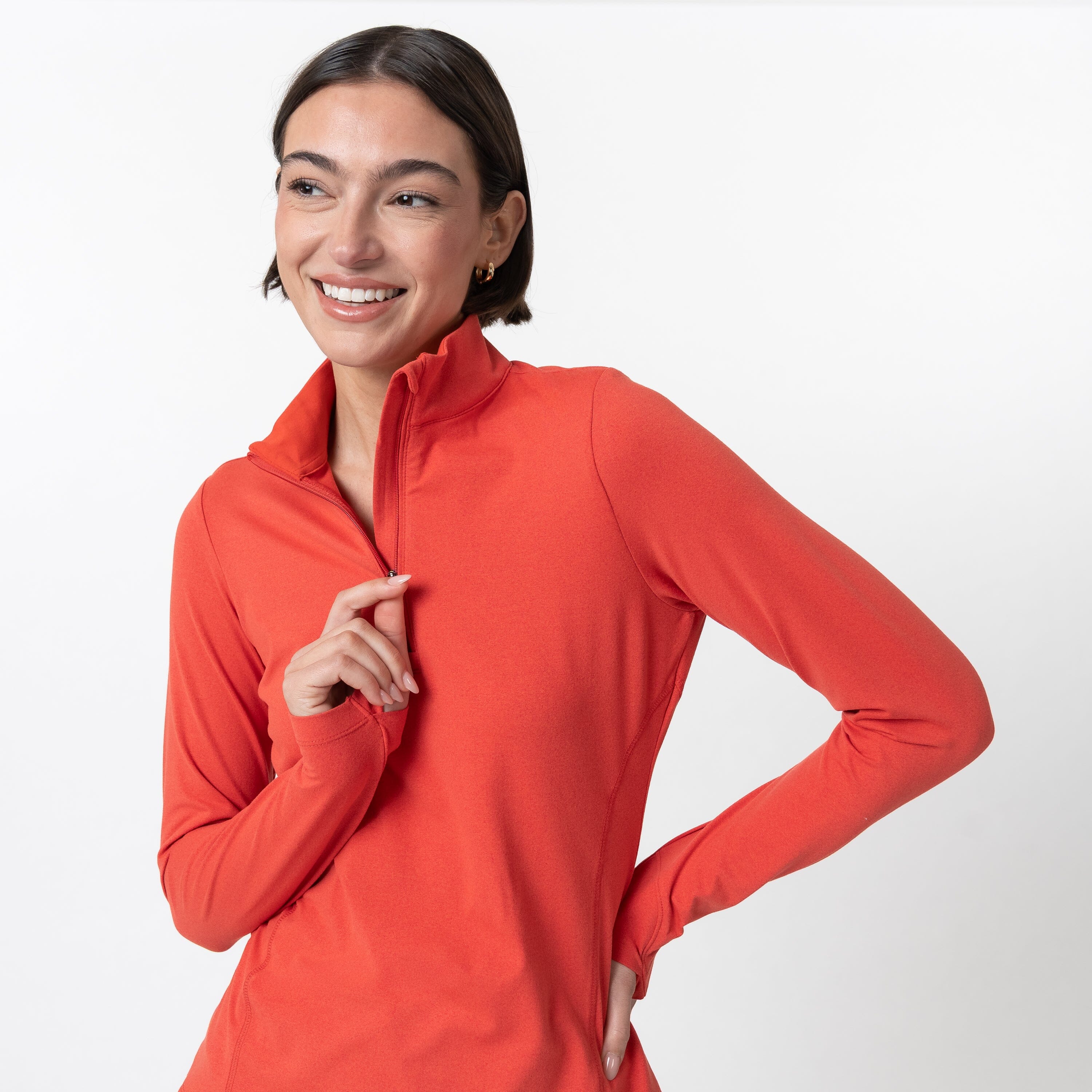 Heather Performance Q-Zip
